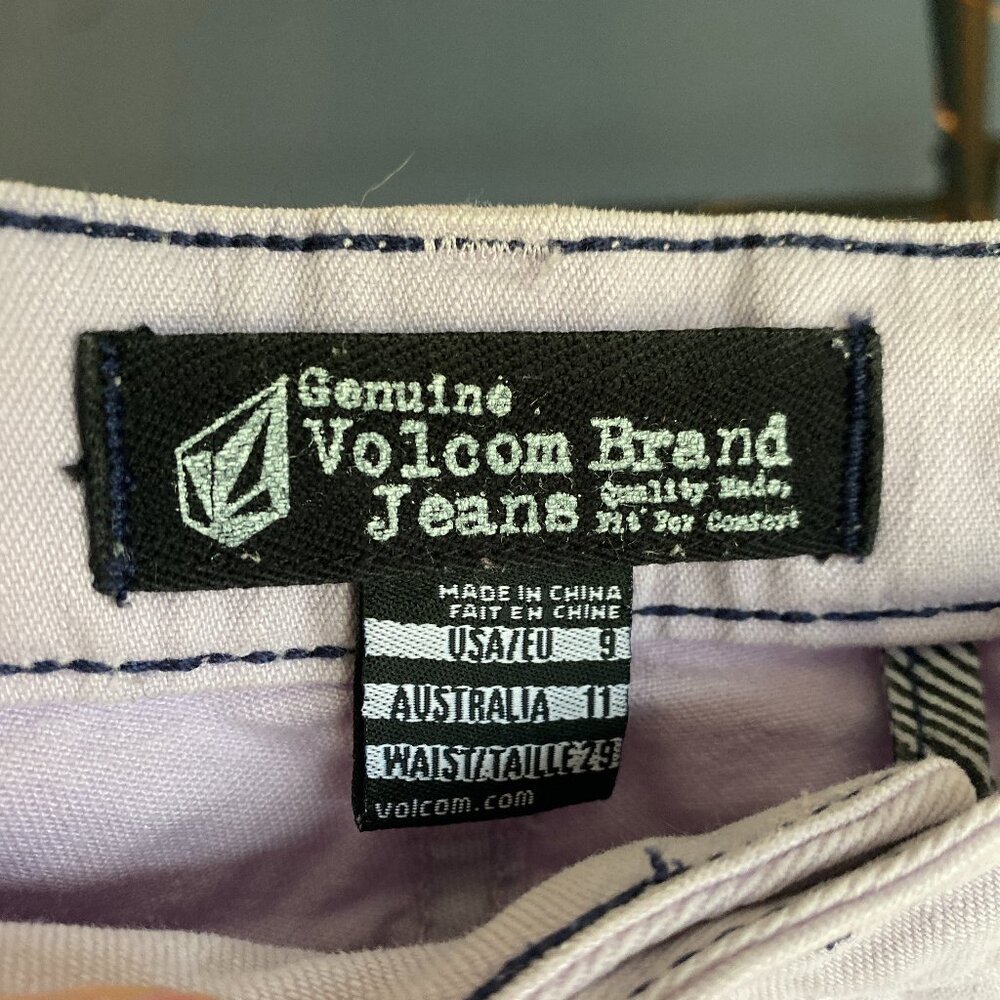 Volcom Pastel Lavender Purple Denim Shorts - Picture 2 of 5